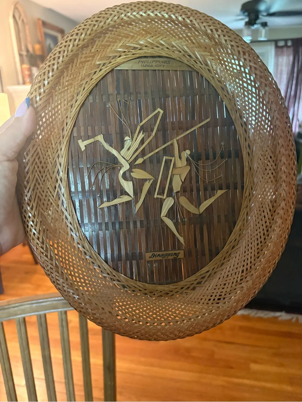Handwoven Rattan Eagle Wall Accent - Philippines